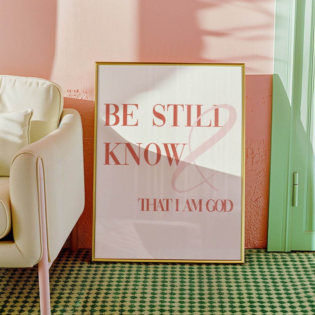 Be still and know