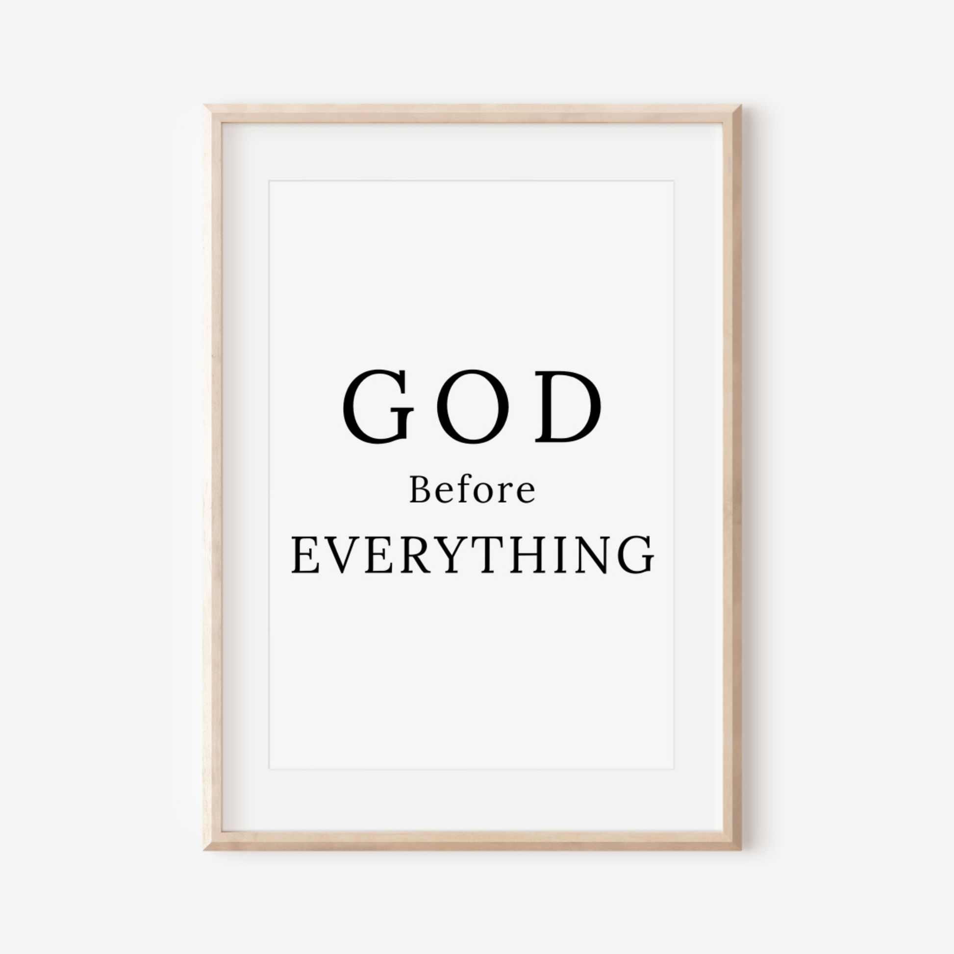 God Before Everything